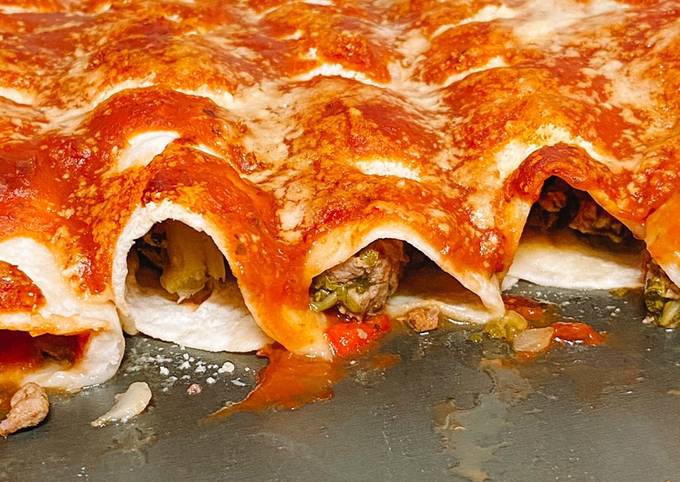 Canelones rápidos con tortillas Bimbo rellenas de acelga y carne Receta de  Vicky??- Cookpad