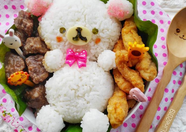 Resep White Bear Bento🐻 yang Bisa Manjain Lidah