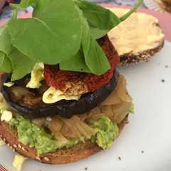 Una foto de Sándwich vegetariano