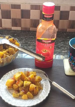 A picture of Sweet Potatoes #Endofyearchallenge.