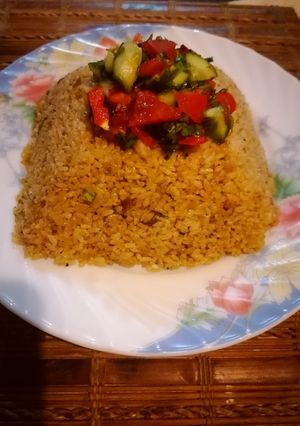 صورة لوصفة أرز السمك