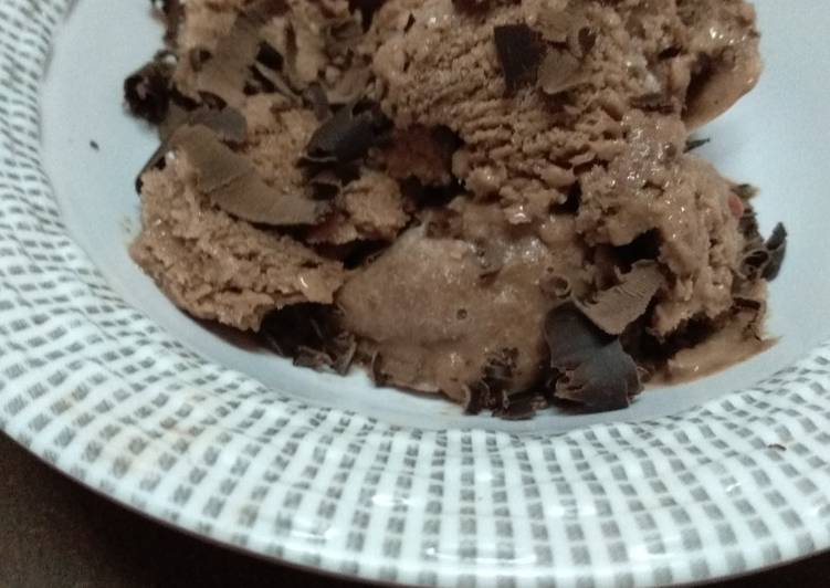 Frozen banana chocolate yogurt #icecreamfanatics