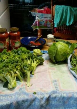 A picture of Fresh from garden today.