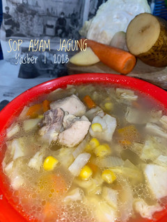 Foto resep Sayur sup ayam jagung
