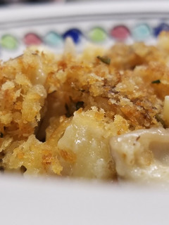 A picture of Grown-Up Mushroom Mac and Cheese.