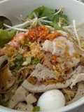 Dry Hu Tieu (Vietnamese Dry Noodle Bowl)