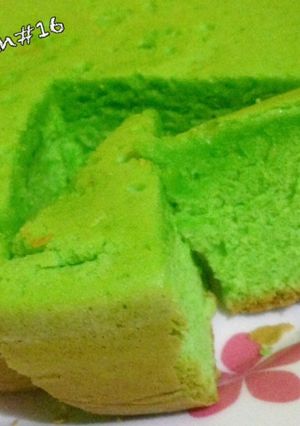 Foto resep Bolu pandan hemat magic (com)