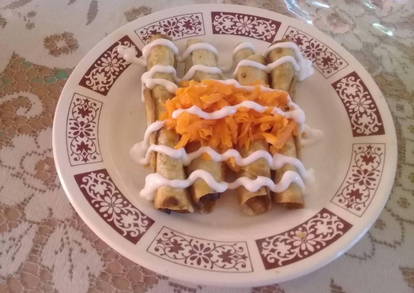 Flautas de jamaica 🌺🌯