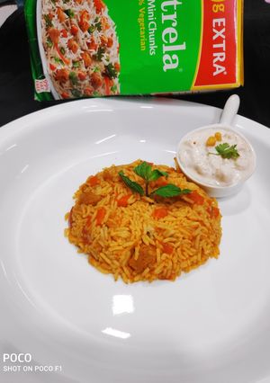 A picture of Soya pulao.