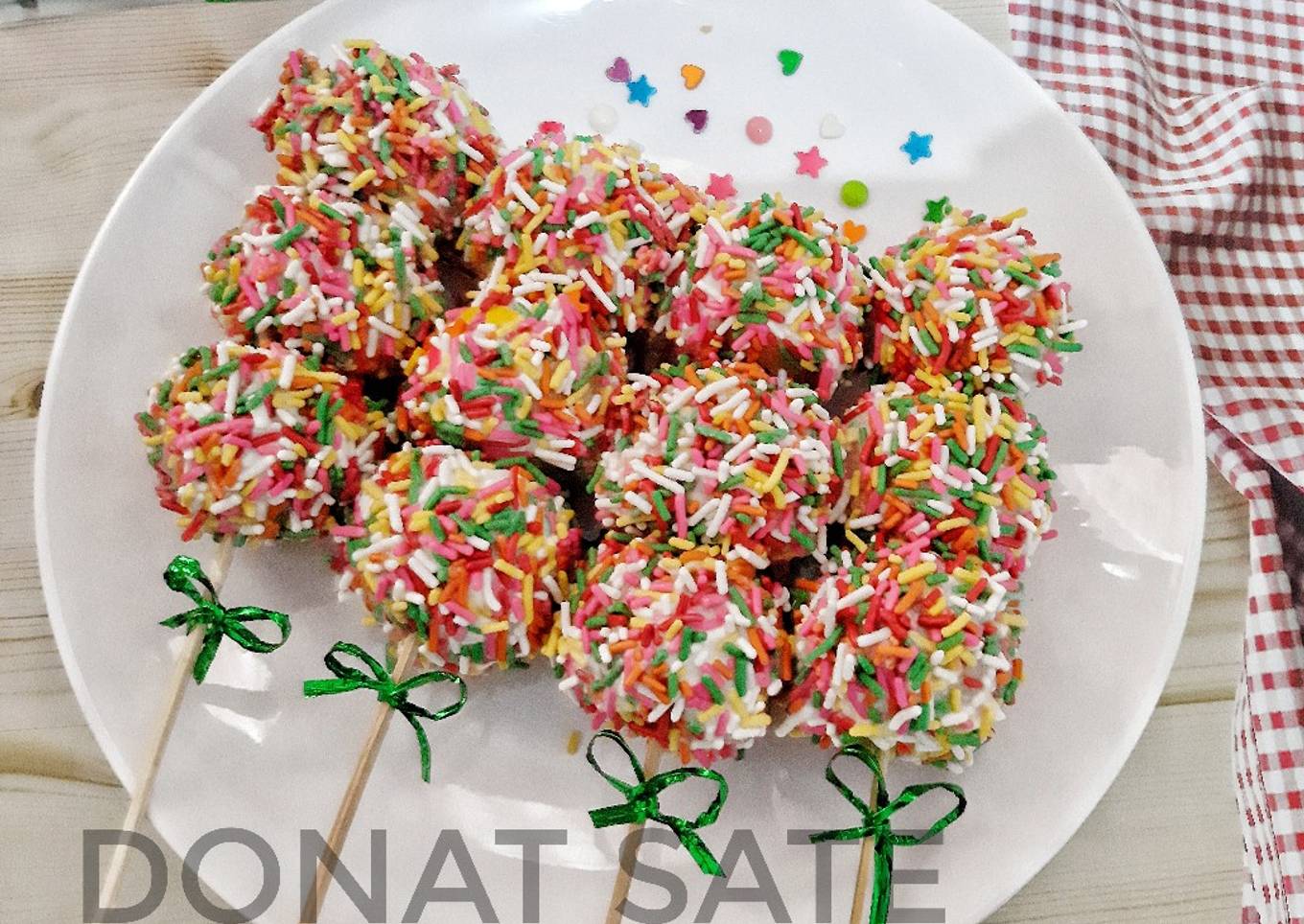 Donat Sate Topping Meses Warna Warni