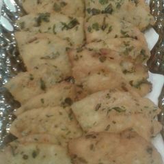 A picture of Crispy methi mathari.