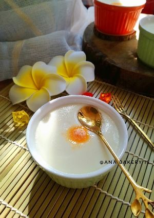 Foto resep Steamed Ginger Milk Pudding (puding susu jahe)
