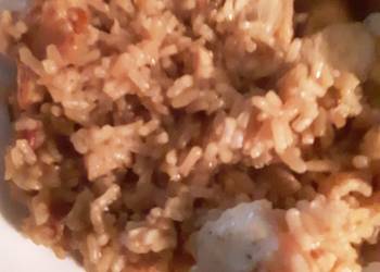Easiest Way to Make Tasty Chicken and Bacon with Brown Rice