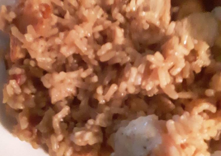 My Favorite Chicken and Bacon with Brown Rice