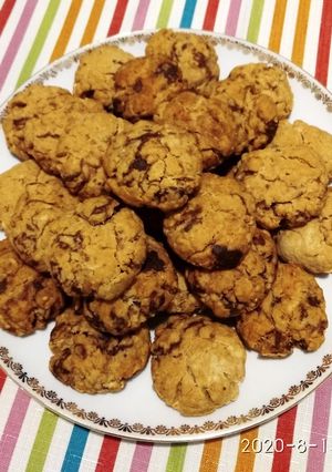 Φωτογραφία της συνταγής Υγιεινά cookies με πορτοκάλι και σταγόνες σοκολάτας 🍪