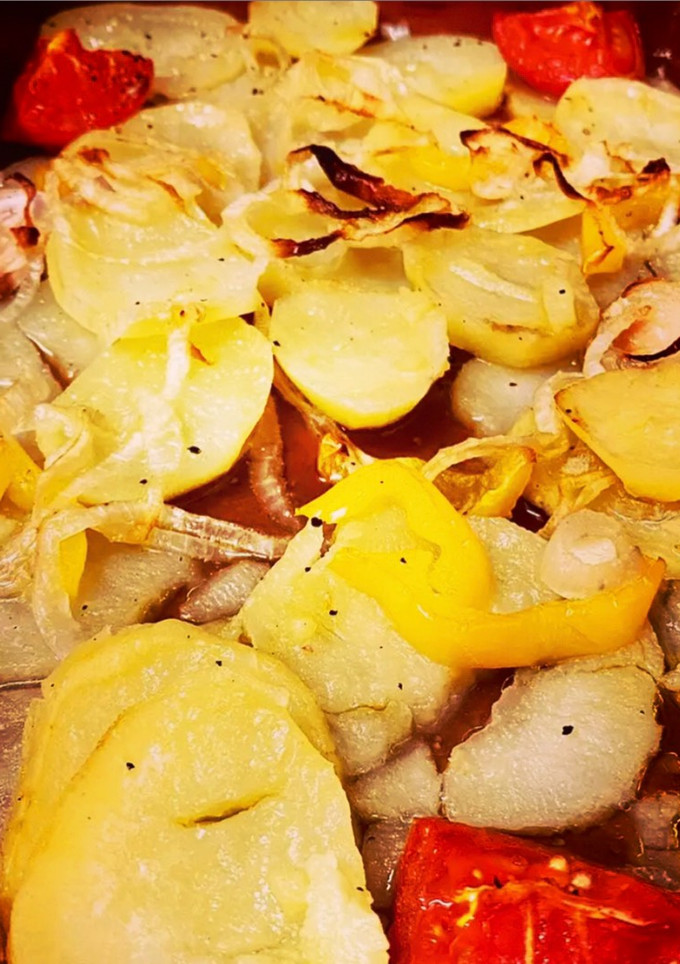 Una foto de Patatas panaderas