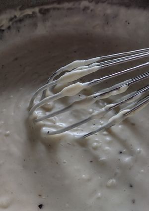 Una foto de Bechamel o salsa blanca