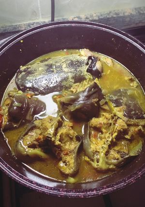 A picture of Catfish pepper soup.