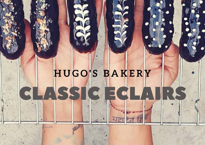 Cara Bikin Classic Eclairs with choco milk glaze #diplomat filling custard# Ekonomis Untuk Dijual