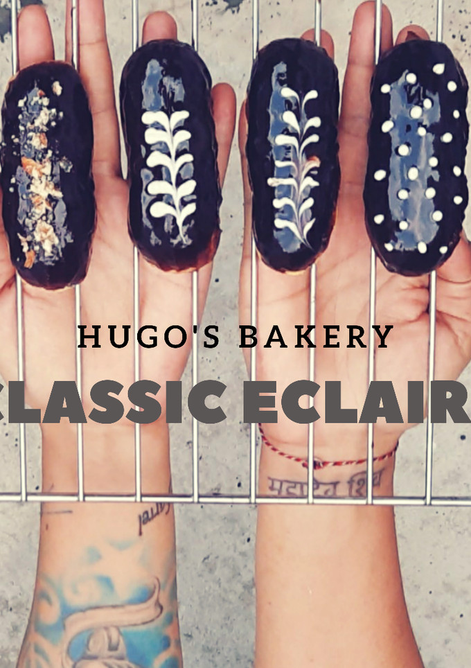 Foto resep Classic Eclairs with choco milk glaze #diplomat filling custard#