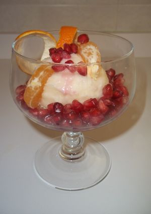 Foto principal de Sorbete de mandarina con granada