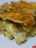 Lasagne di carasau con funghi trifolati e salsiccia