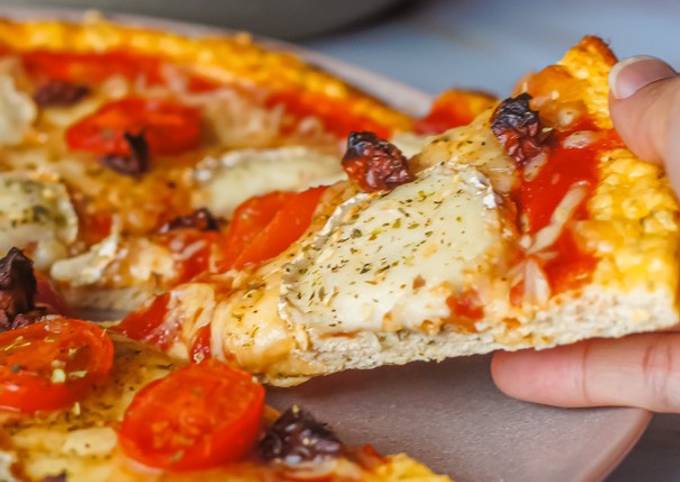 Pizza Con Base De Pollo Receta De Nuritmica Fit Cookpad