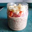 Pudín de chía con plátano y fresas