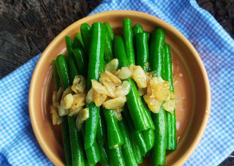 Siap Saji Buncis tumis bawang putih Nikmat Lezat