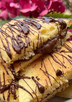 Foto di Pancakes crema nocciola e cioccolato fondente