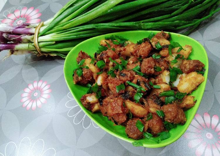 Indo - Mexican style potato soya chunk