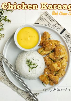 Foto resep Chicken Karaage with Cheese Sauce