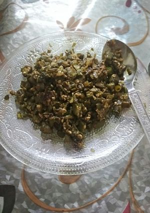 A picture of Bhindi bhurji.