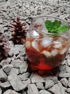 Foto resep Es teh daun mint