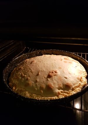 Una foto de Tarta sopa de jamón y queso