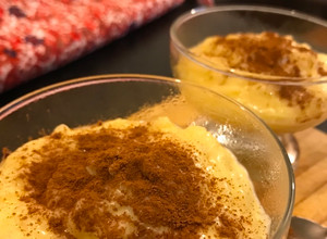 Una foto de Arroz con leche cremoso fácil