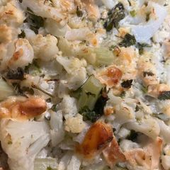 A picture of Cauliflower cheese.