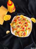 Cheese sauce loaded fries