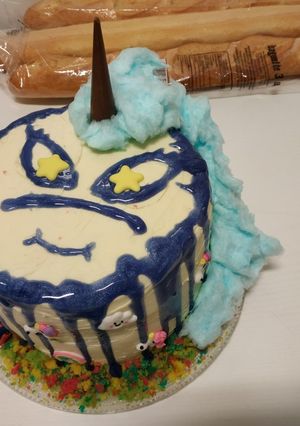 Una foto de Unicornio rainbow cake