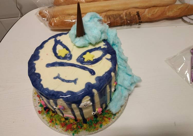 Unicornio rainbow cake