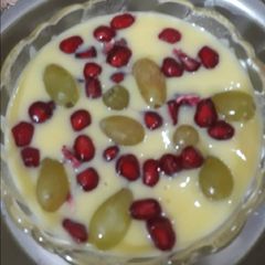 A picture of Kheer Fruit Custard.