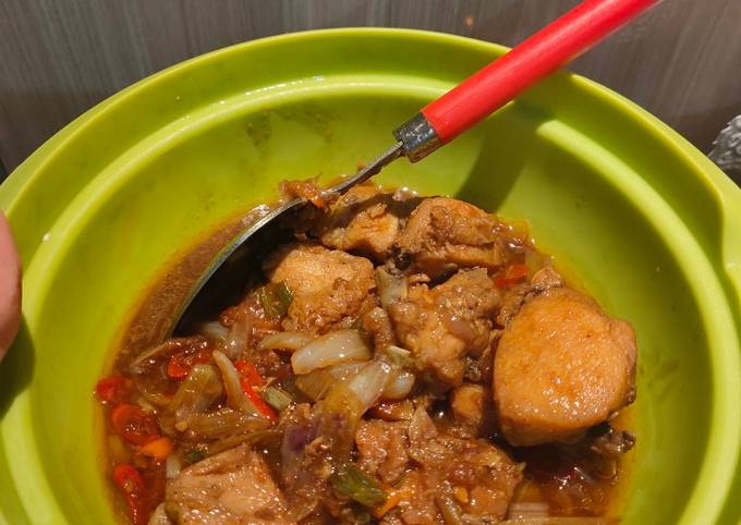 Ayam Kecap Pedas Manis *Tanpa penyedap