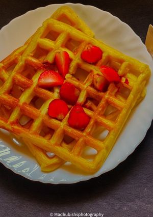 A picture of Strawberry Cream Cheese Waffle.