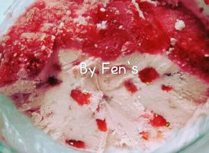 Foto resep Kefir Strawberry Ice Cream - Keto
