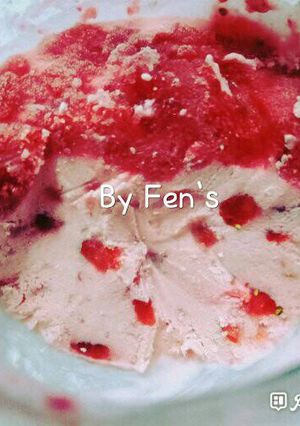 Foto resep Kefir Strawberry Ice Cream - Keto