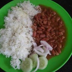 A picture of Rajma Rice.
