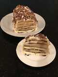Mocha Chip Ice Cream Sandwich Layer Cake