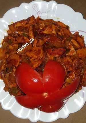 عکسی از دستور سوسیس بندری