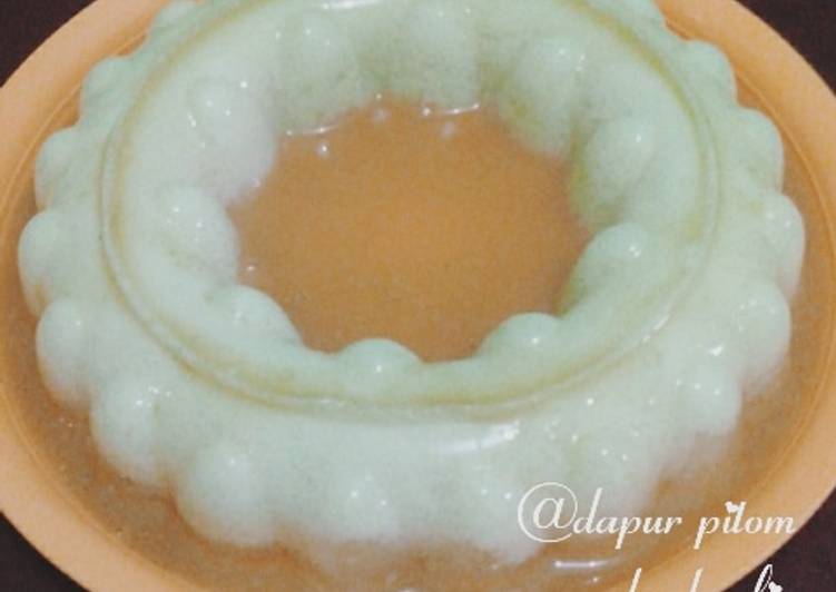 Puding tahu saos jahe