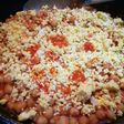 Garbanzos con sofrito de tomate y huevo duro